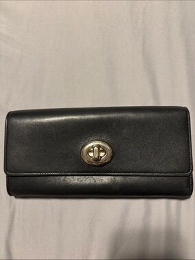 Vintage Coach Turn-lock slim Wallet